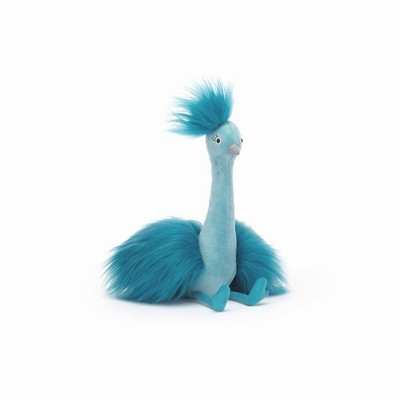 Jellycat Fou Fou Peacock Birds USA | 32095BQOM